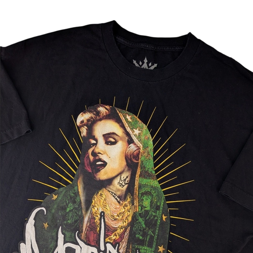 Mafioso Clothing Virgin Mary Tee Mens 2XL Black Chicano Graphic Shirt